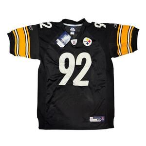 Reebok Stitched James Harrison #92 Pittsburgh Steelers NFL Jersey Size 50